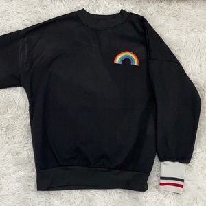 Rainbow print sweatshirt